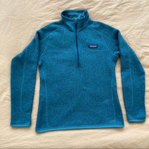 Blue Patagonia Better Sweater 1/4-zip fleece